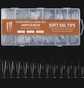 Гелеві тіпси прозорі Soft Gel Tips, Brown, 240 шт