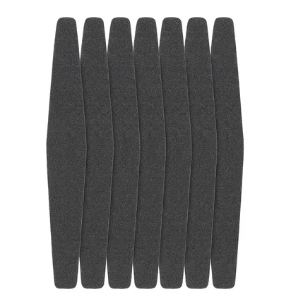 Adhesive Abrasive Nail File Refill, for diamond-shaped base, 178×30 mm, 180 grit, black, 50 pcs
