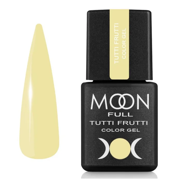 Lakier hybrydowy Moon Full Tutti Frutti Color #933, bladożółty, 8 ml
