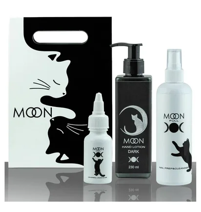 Лімітований набір Moon Full для догляду за руками #2: Prep & Cleanser 3-в-1 150 мл, лосьйон для рук Dark Moon 230 мл, рідке лезо Universal Liquid Blade 30 мл