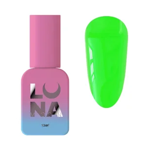 Світний у темряві топ для гель-лаку Luna Moon Top Shine Dark Green, 13 мл
