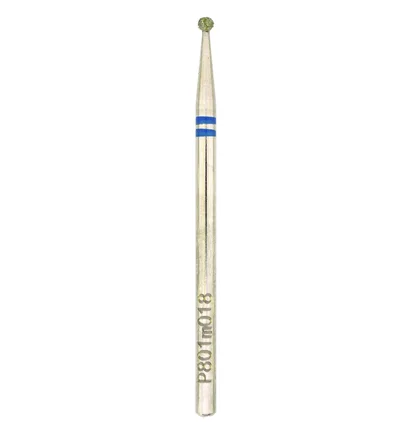 Frez diamentowy Nisima, Kulka P801m018, 1.8 mm, niebieski