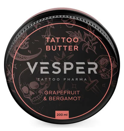 Masło-olejek do tatuażu Vesper, Grapefruit & Bergamot, 200 ml