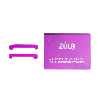 Компенсатори для ламінування вій ZOLA, фіолетові, 1 пара