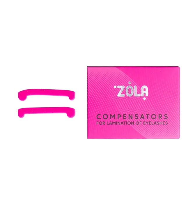 Компенсатори для ламінування вій ZOLA, рожеві, 1 пара