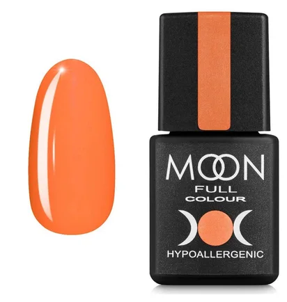 Гель-лак Moon Full Neon #705, лососевий, 8 мл