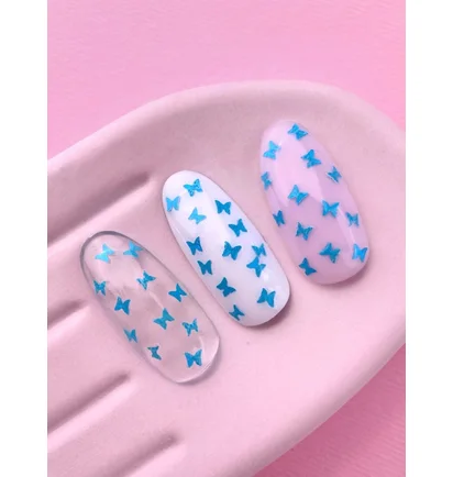 Топ для гель-лаку без липкого шару Luna Moon Top Butterfly Blue, 13 мл