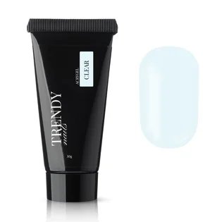 Акригель для нарощування нігтів Trendy Nails, Clear, HEMA/TPO free, 30 г