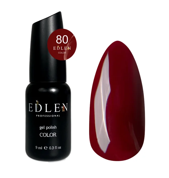Гель-лак для нігтів Edlen Color #080, 9 мл