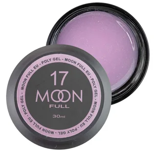 Nail Extension Polygel Moon Full #17, lilac-white with shimmer, 30 ml