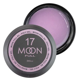 Nail Extension Polygel Moon Full #17, lilac-white with shimmer, 30 ml
