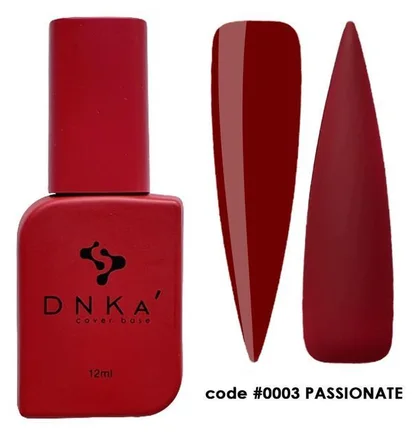Камуфлирующая база для ногтей DNKa' Cover Rubber Base French #0003 Passionate, 12 мл