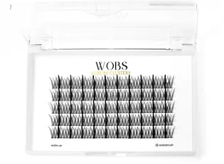 Накладні пучкові вії WoBs Fairy Lashes 20D, товщина 0.07, довжина 12 мм, 200 шт
