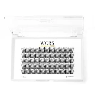 Накладные пучковые ресницы WoBs Fairy Lashes 20D, толщина 0.07, длина 12 мм, 200 шт