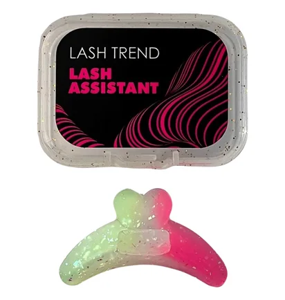 Асистент-помічник для нарощування вій Lash Trend, рожево-зелений