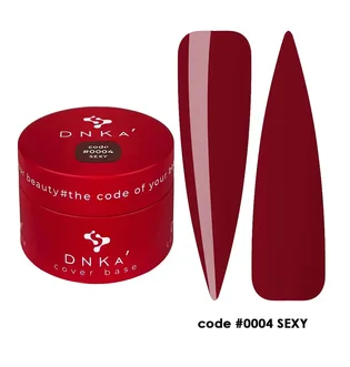 Камуфлююча база для нігтів DNKa' Cover Rubber Base French #0004 Sexy 30 мл