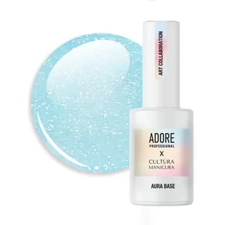 База-хамелеон з шиммером для нігтів Adore Professional Aura Base №07, ніжно-блакитна, 8 мл
