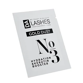 Засіб для ламінування вій Dalashes Hydrating Keratin Booster Step, 3 саше, 1.5 мл