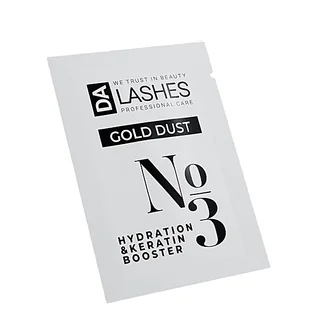Eyelash Lamination Product Dalashes Hydrating Keratin Booster Step, 3 sachets, 1.5 ml