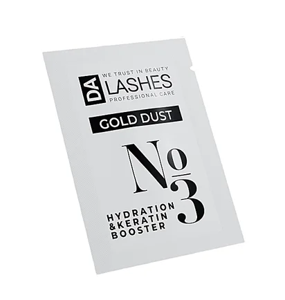 Preparat do laminacji rzęs Dalashes Hydrating Keratin Booster Step, 3 saszetki, 1.5 ml