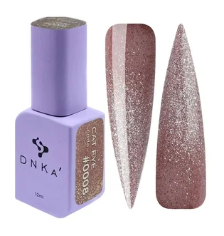 Гель-лак для нігтів DNKa' Gel Polish Cat Eye #0008, 12 мл