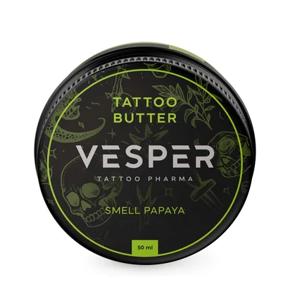 Masło-olejek do tatuażu Vesper, Papaya, 50 ml
