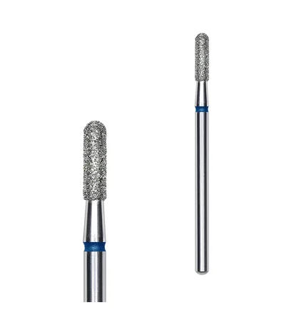 Diamond Bit Staleks Expert, Rounded Cylinder, 2.3×8 mm, blue