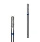 Diamond Bit Staleks Expert, Rounded Cylinder, 2.3×8 mm, blue