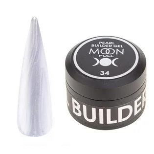 Modeling Gel Moon Full Perl Builder #34, Silver silk, 30 ml