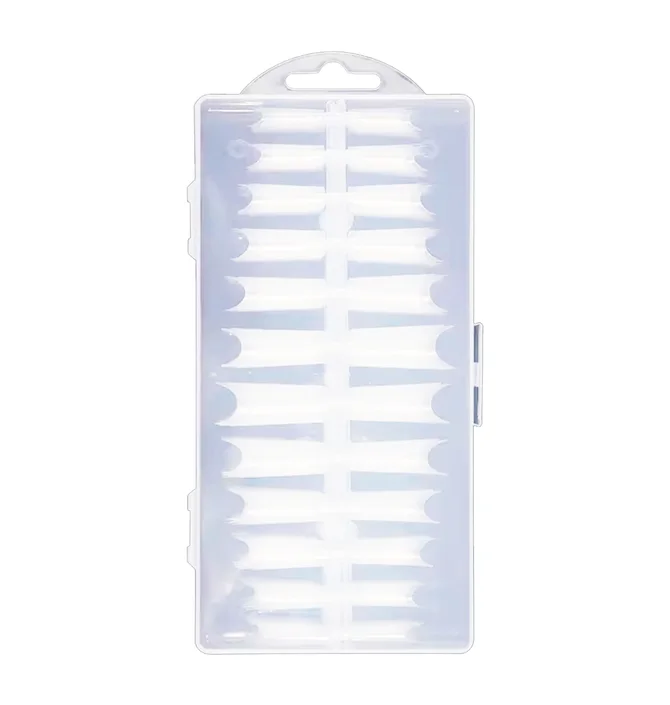 Gel Tips, clear, Arched Square, 240 pcs