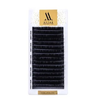 Eyelash Extensions Alias, CC Curl, thickness 0.07, lengths 13 mm, 16 strips