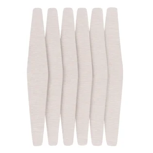 Adhesive Abrasive Nail File Refill, for diamond-shaped base, 178×30 mm, 240 grit, grey, 50 pcs