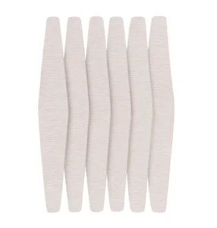 Adhesive Abrasive Nail File Refill, for diamond-shaped base, 178×30 mm, 240 grit, grey, 50 pcs