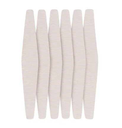 Adhesive Abrasive Nail File Refill, for diamond-shaped base, 178×30 mm, 240 grit, grey, 50 pcs