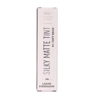 Жидкие тени для век ZOLA x Valentina Lelyukh Silky Matte Tint, Soft Beige #01