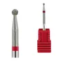 Diamond Drill Bit Kraken Nails, ball, with red notch, 1.8×1.7 mm