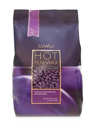 Гарячий гранульований віск Italwax, Plum (Слива), 1 кг