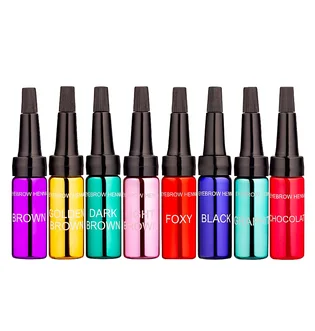 Набір хни для брів Ekko Beauty, 8 відтінків