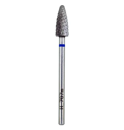 Frez z węglika spiekanego Nisima, Stożek H_707mK, 5.1 mm, niebieski