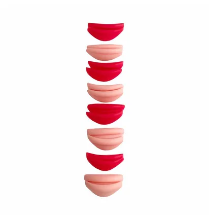 Силіконові валики для ламінування вій Elan Blush Curl D/C, 8 пар