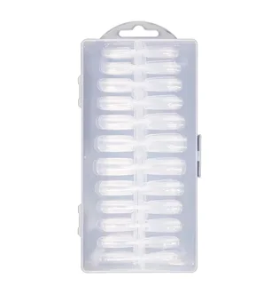 Gel Tips, clear, Square, 240 pcs
