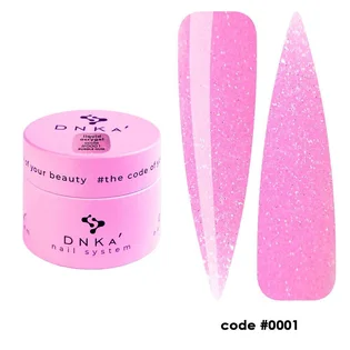 Płynny akrylożel DNKa' #0001 Bubble Gum, słoiczek, 15 ml