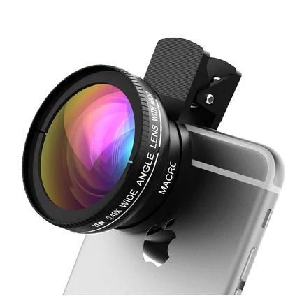 Лінза для телефону 2-в-1 Phone Lens 0.45× ширококутна + макро