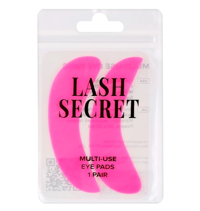 Многоразовые силиконовые патчи Lash Secret, малиновые, 1 пара