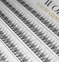 Накладні пучкові вії WoBs Fish Tail 10D, товщина 0.07, довжина 8 мм, 200 шт