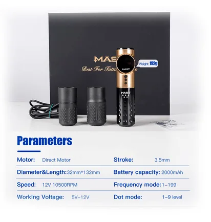 Машинка для перманентного макияжа Mast Archer WQP-010, Golden