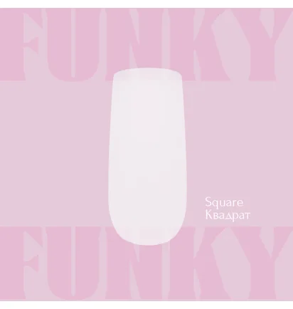 Набір типс для нарощування нігтів Adore Professional Funky Gel Tips Square Short, 240 шт