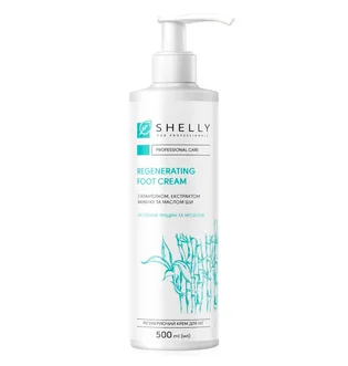 Regenerating Foot Cream Shelly, with allantoin, bamboo extract and shea butter, 500 ml
