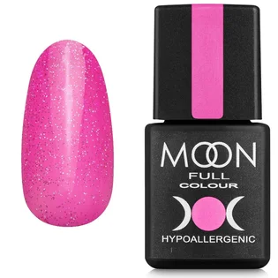 Lakier hybrydowy Moon Full Opal Color #506, blada fuksja z wielobarwnym shimmerem, 8 ml
