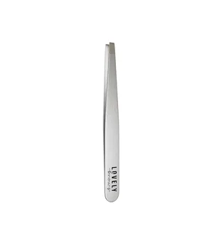 Straight Brow Tweezers Lovely Brows, silver